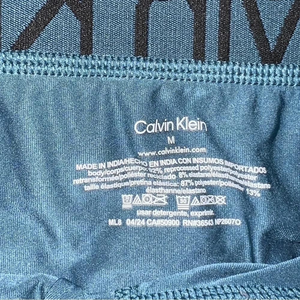 Calvin Klein 3 Pack Boxer Briefs Green Gray Blue NWOT Size Medium
